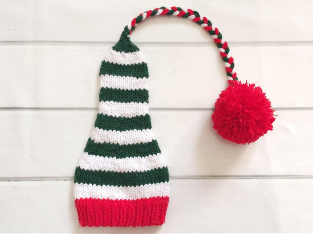 Winter Baby Long Tail Pom Pom Hat - Photography & Christmas Props for Children