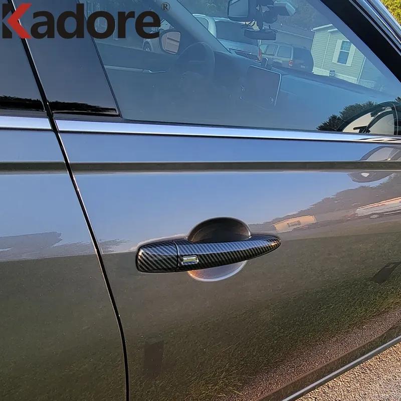 Side Door Handle Cover Trim For Nissan Altima -2024 2025 /Sentra Sylphy - 2024 2025 Carbon Fiber Car Accessories