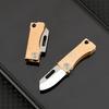 Brass MINI Folding Knife Portable Unboxing Small 7Cr Steel Blade Keychain CS GO Hanging Outdoor Camping EDC Knife