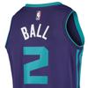 Jordan NBA Retro Basketball Trikot Hornets Edition LaMelo Ball Nr.. 2 Herren Tops Lila CV9471-572