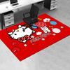 Office Rug Hello Kitty, balloons Anti-Slip Rug, Machine Washable for Living Room, Bedroom, Office, Multiple Sizes, Bedroom Mat, Decorative Mat, Durabl