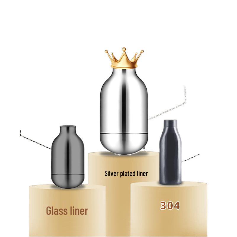 48-Hour Long-Lasting Insulated Cartoon Kettle - 2025 Glass Liner for Students and Dorms