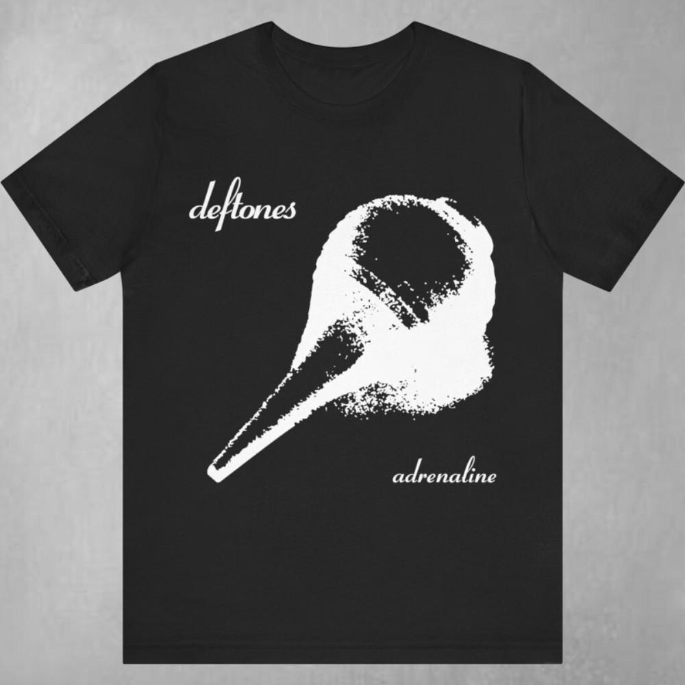 

Винтажная черная хлопковая футболка Deftones Adrenaline, мужская, унисекс, полный размер L