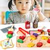 Montessori Holzspielzeug für Kinder Obstspieß Zuordnungsperlen Fädelspiel Pädagogisches Logiktraining Bausteinspielzeug Geschenke
