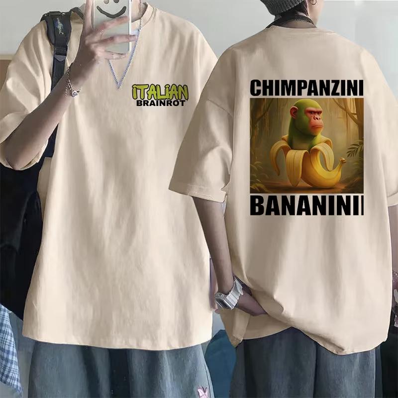 Tralalero Tralala Tung Tung Tung Sahur Bombardiro Crocodilo Tshirt Funny Italian Brainrot Meme Print Summer Men Women Cotton Top