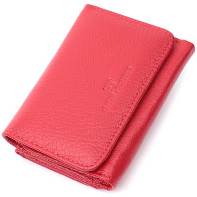 ST Leather 22727 Kırmızı Hakiki Deri Bozuk Para Bölmeli Kadın Cüzdanı