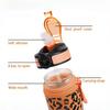 1 Liter Large Capacity Leopard print Plastic Cup Leak Proof Sports Water Bottle Drink items Outdoor Travel Portable Gym Bottle