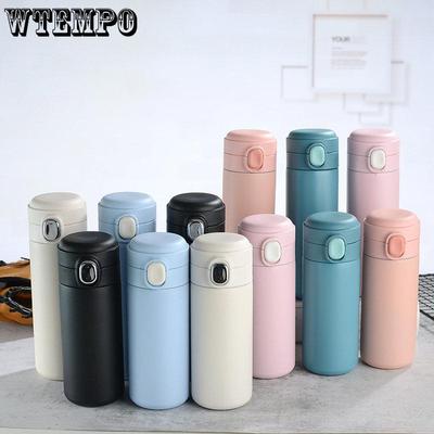 Multi-purpose Portable Thermos Cup 400ml Vacuum Flasks Portable Stainless Steel Thermos Cup Water Bottle Travel Tea Mug Office Thermos Cup