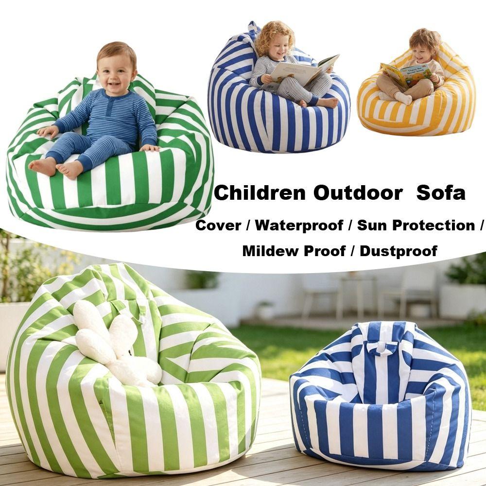 Waterproof Fabric Lazy Lounger Sofa Lightweight Floor Cushion Comfortable Bean Bag Chair Balcony