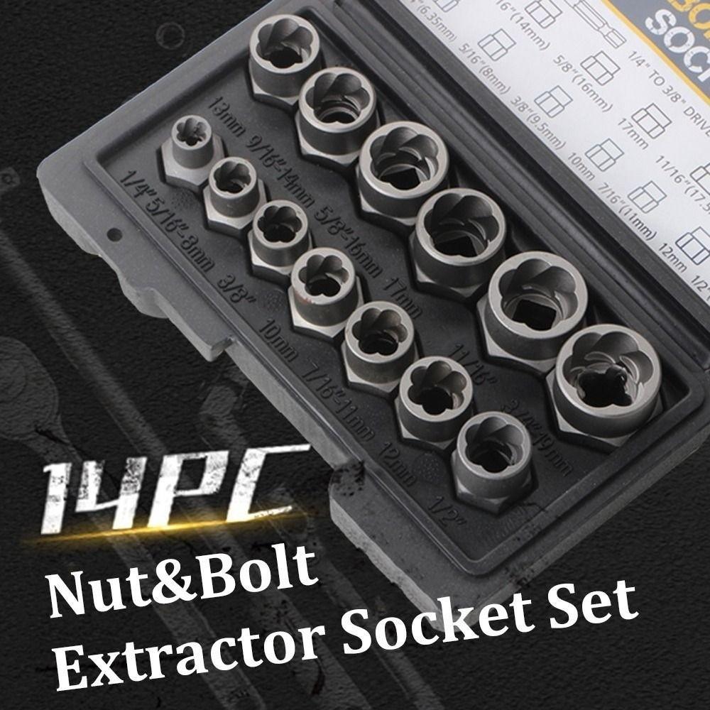 Spiralförmiges Design Nussbrecher Chrom-Molybdänstahl Gebrochener Bolzenwerkzeug Automobilreparatur