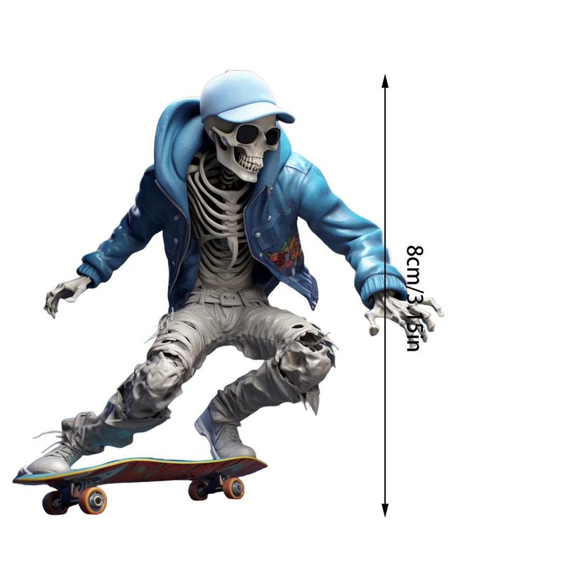 3D Skeleton Dangle Ornament Eerie Skull Skeleton Decor Pendant For Car Car Interior Accessories For Living Room Bedroom Car