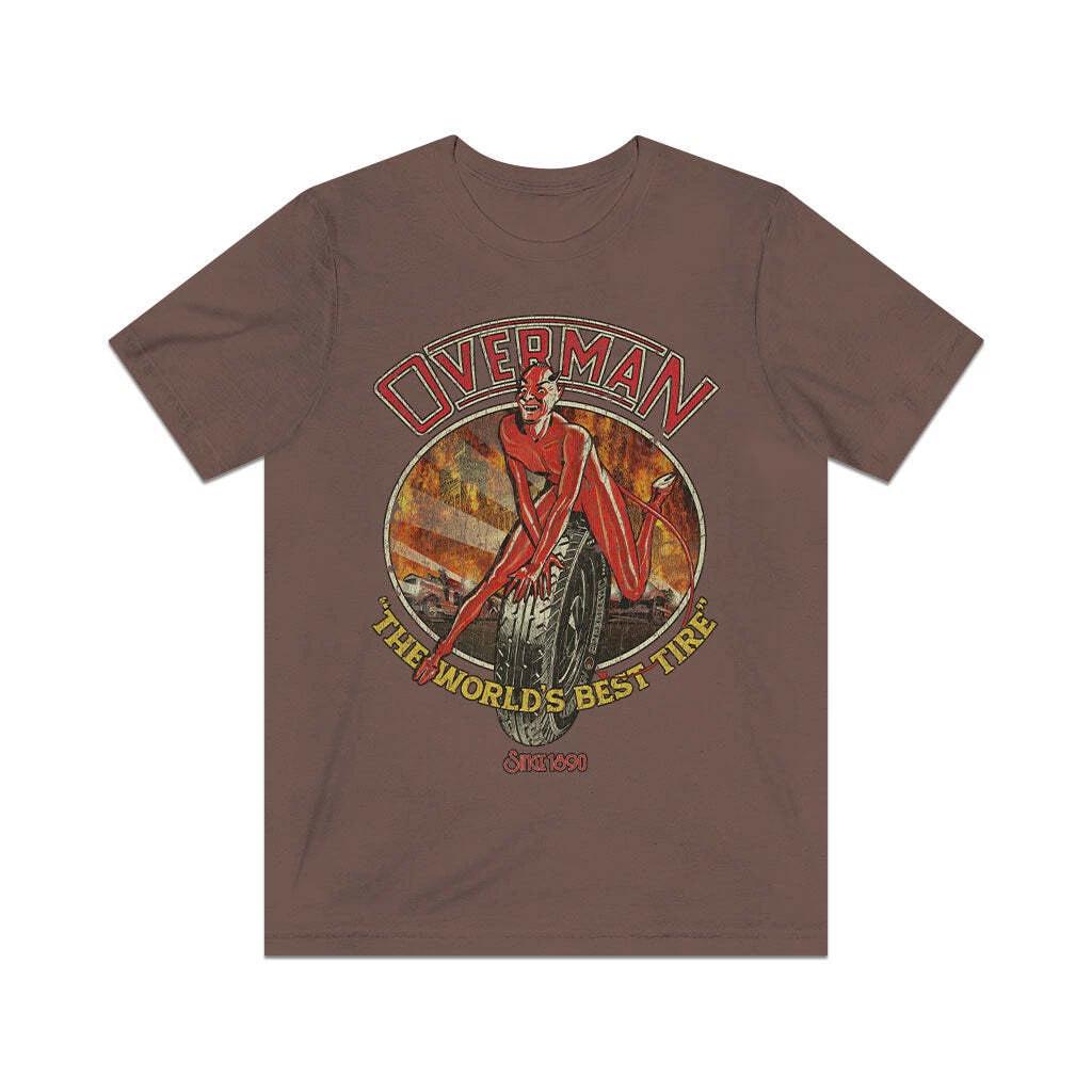 

Overman Tires 1890 Vintage Men s T shirt 4XL