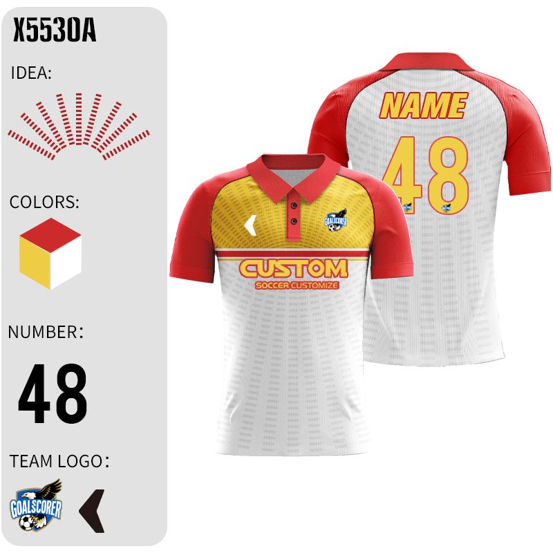 Custom Sublimation Polyester Cheap Soccer Player Shirt Oem Jacquard Training Football T-Shirt Breathable Sportswear X5563