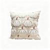 Ghost Pumpkin Plush Faux Fur Pillow Covers Soft Halloween Decor for Sofa Couch Bed Living Room White Orange Pillowcases 45x45CM