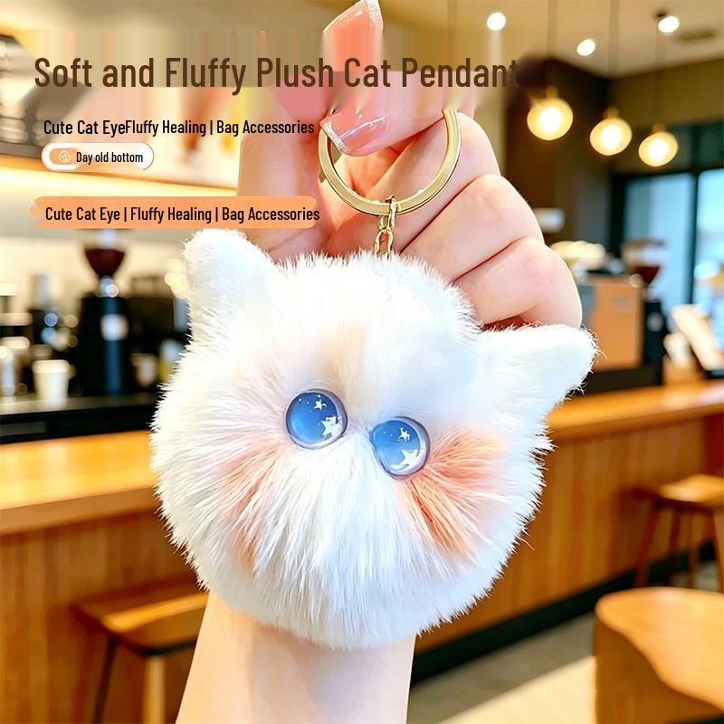 Year of the Sheep Lamb Keychain: Cute Plush Pendant for Students' Bags