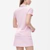 Fila Golf Knit Striped Casual Short Sleeve Polo Shirt Women Polo Shirts Debbie-Pink A11W225109F-LP