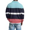 Herren Freizeit Hemd mit Knöpfen Golf Pullover V-Ausschnitt Stehkragen Mode Herbst Sweatshirt