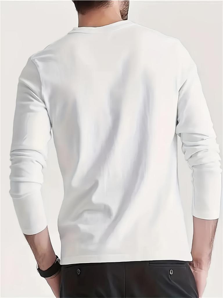 T-shirt da uomo 100% cotone puro, larga e comoda, casual, sportiva, con stampa pattern Samurai giapponese, girocollo, manica lunga