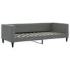 Vidaxl Sofa Z Materacem Do Spania, Ciemnoszara, 90X200 Cm, Tkanina