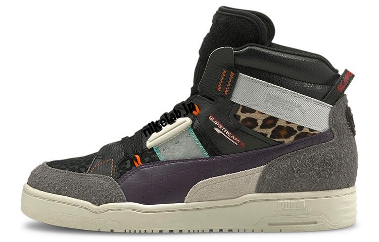 PUMA Slipstream Mid Black/Castlerock/Sweet Grape 381213-01 35.5