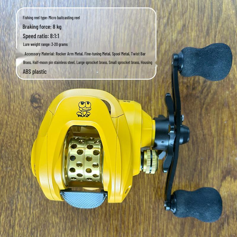 Full Metal Anti-Backlash Baitcasting Fishing Reel for Long Casts