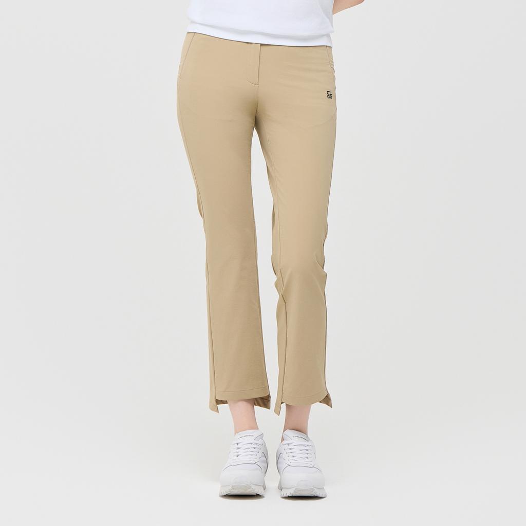 CHALLENGER Women'S Essential Nylon Stretch Semi-Bootcut Pants Beige