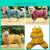 Pet Raincoat For Dogs With Reflective Trim Perfect For Small Breeds Spring Summer Wear