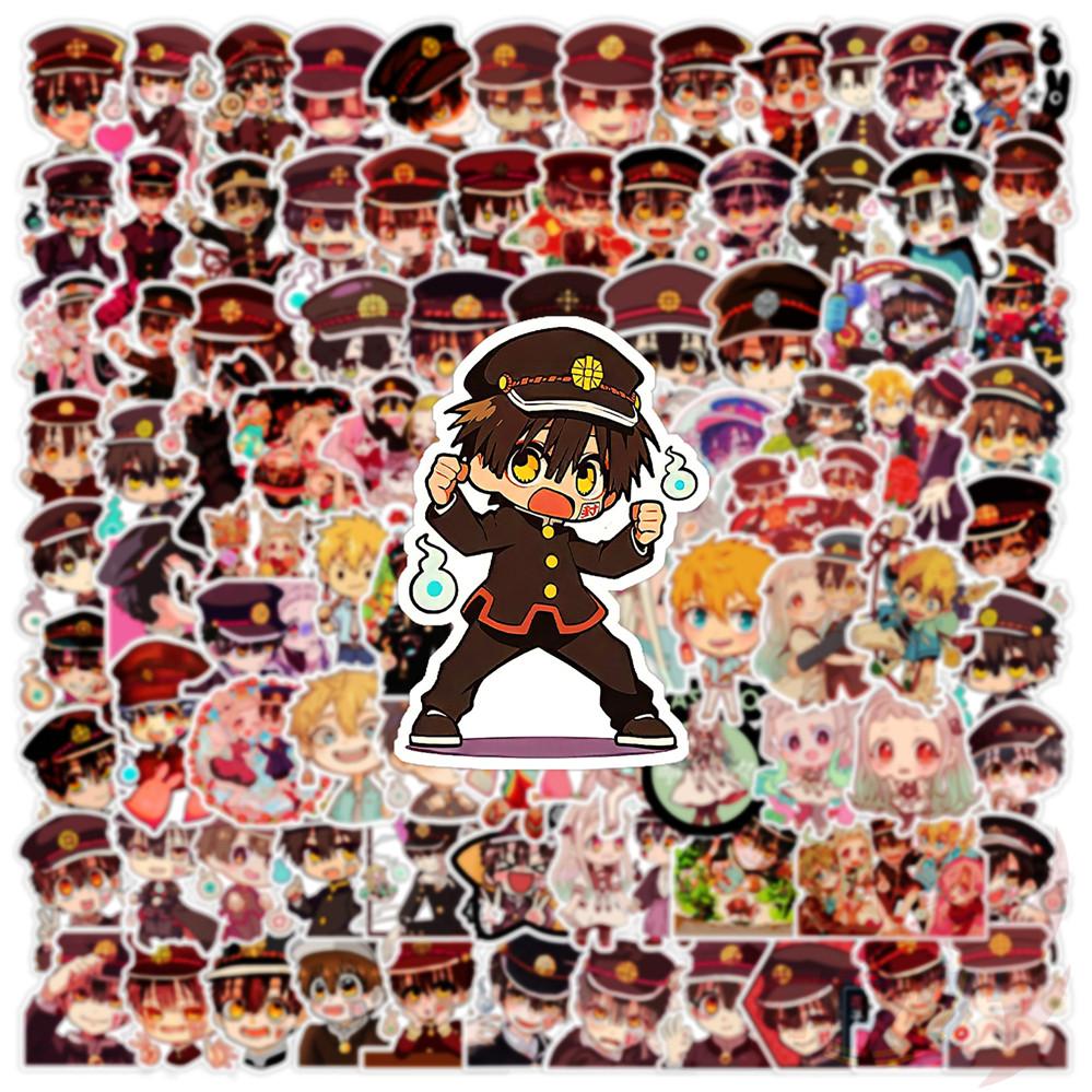 135Pcs/Set Toilet-bound Hanako-kun Q-1 Mini Diary Manual Stickers DIY Scrapbooks Album Decor Decals Stickers
