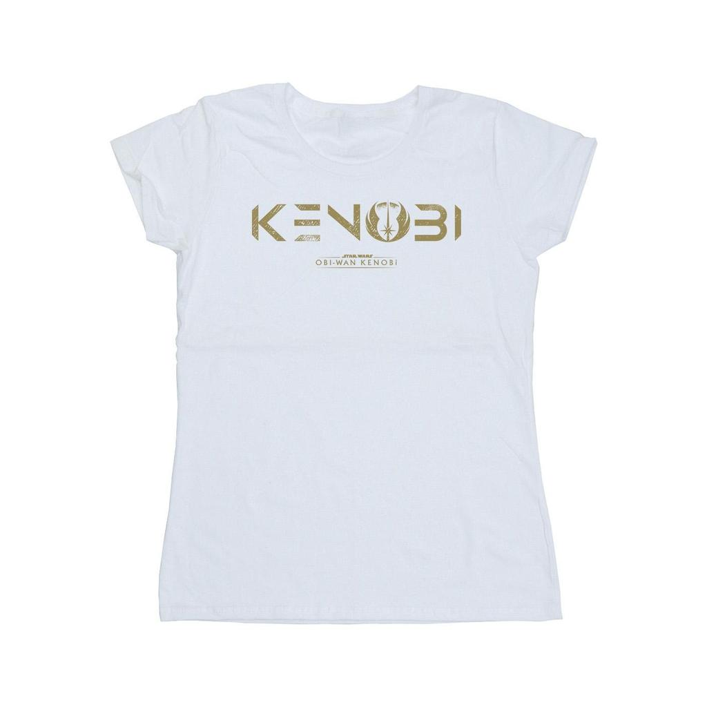 STAR WARS Womens/Ladies Obi-Wan Kenobi Logo Cotton T-Shirt