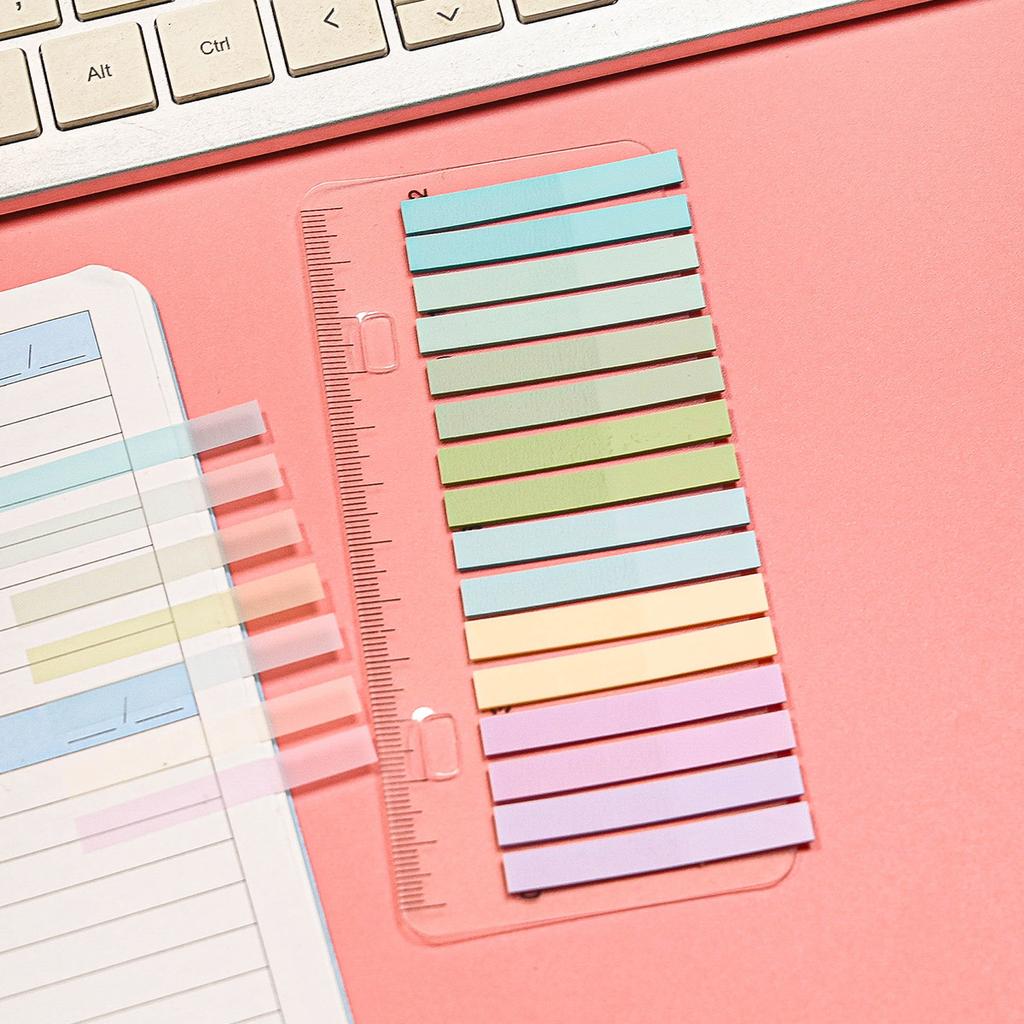 320 Sheets Transparent Sticky Note Self-Adhesive BookMarker Annotation Reading Book Clear Tab Kawaii Cute Stationery
