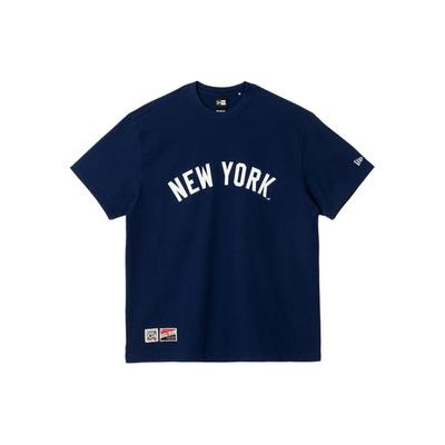 New Era X MLB SS24 Cooperstown Script T-Shirt Navy Blue 14179210