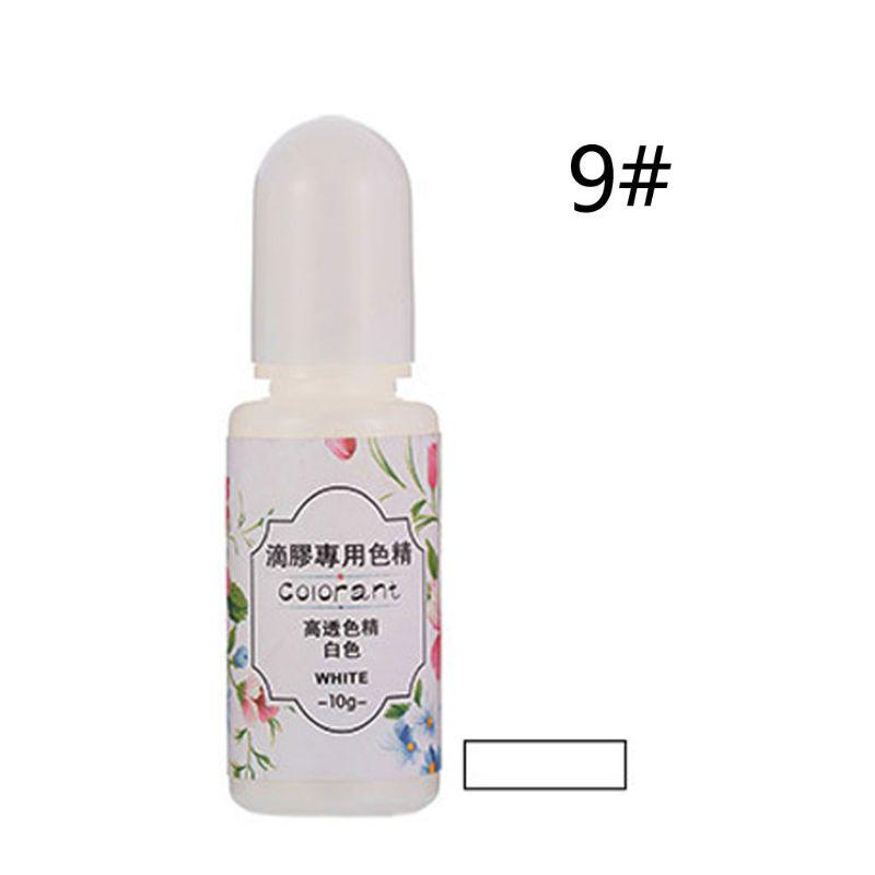 13 Colors Epoxy UV Resin Coloring Dye Liquid Epoxy Pigment Resin Colorant Fading Resistance10ml Translucent