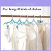 Portable Travel Collapsible Plastic Clothes Hanger With Storage Bag For Suitcase And Dorm Use