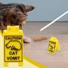 Funny Cat Vomit Sign Garden Yard Warning Sign Pedestrians In Area Floor Sign Ornament Caution Sign Funny Gifts for Cat Lovers