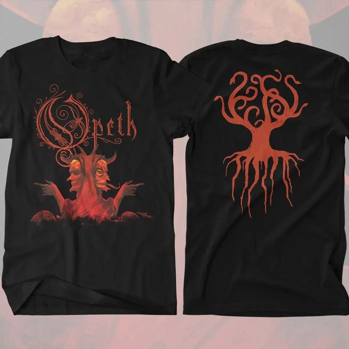 2 Sides Opeth Band - Devil Black Cotton S-5XL T-Shirt HL238 XXXL