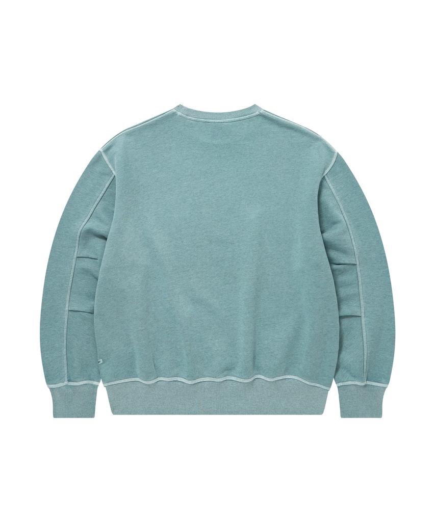 COVERNAT Flag Graphic Pigment Sweatshirt Blue