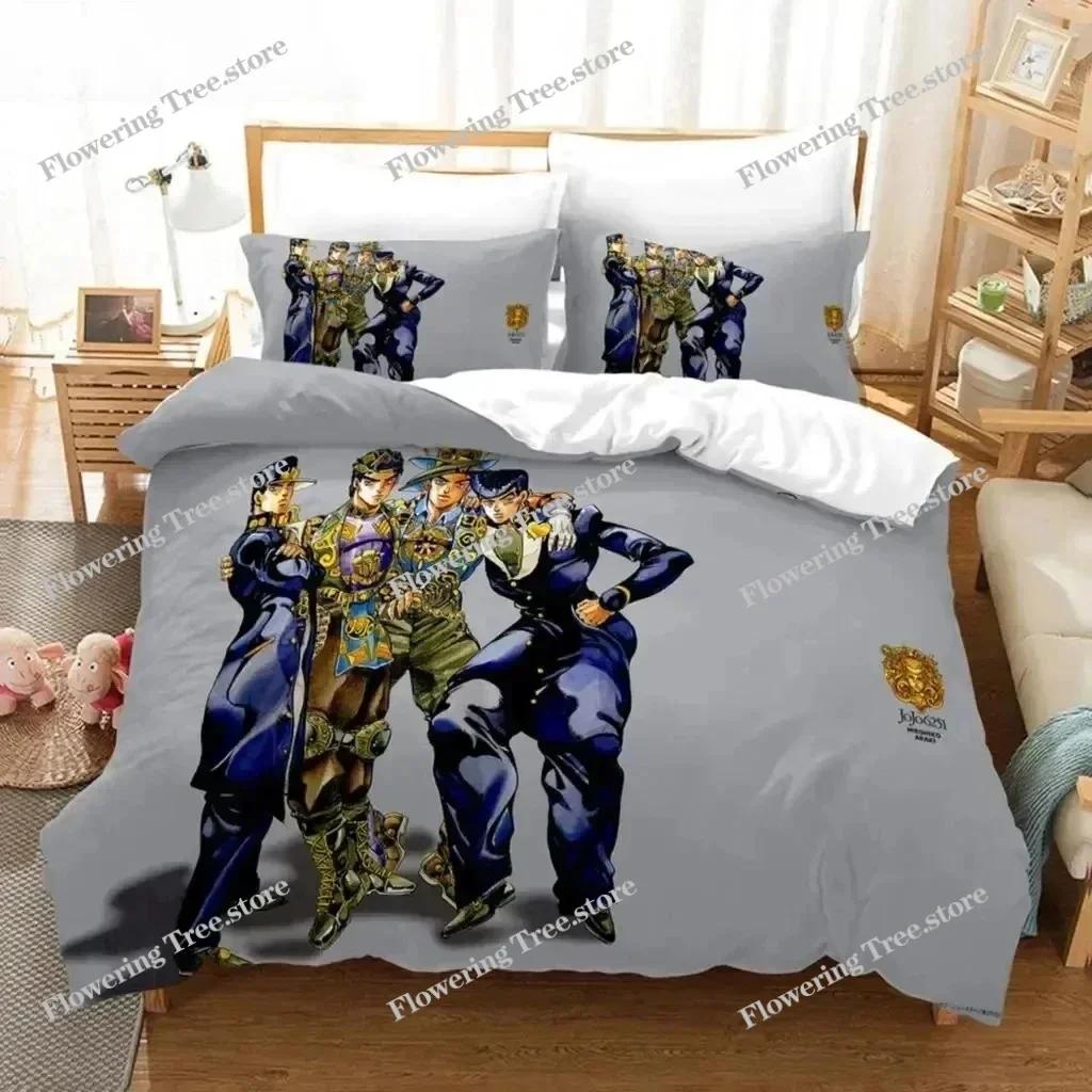3D tisk Anime JoJo's Bizarre Adventure Jotaro Kujo Povlečení pro kluky a holky Jednolůžko Manželská postel Povlak na peřinu Povlak na polštář Postel Děti Dospělí