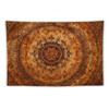 VIKAMA Bohemian Mandala Tapestry Terracotta Brown Vintage Floral Print Bedroom Living Room Dorm Room Home Decor