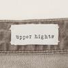 Upper Hights 13G279 THE LADY Gray Cotton Zip Fly Tapered Denim Pants Bottoms 24 grayUsed