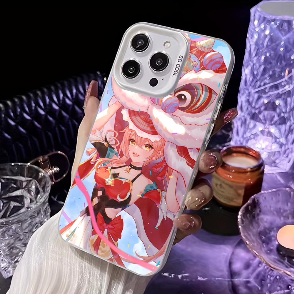 

HSR Guinaifen White Translucent Mobile Phone Case for iPhone 17 16 15 14 13 12 11 X XR XS Air Pro Max Plus Colorful Cover iPhone XR