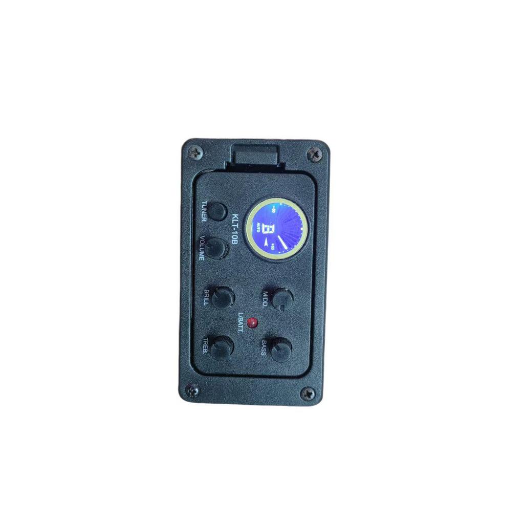 Guitar LCD Pickup EQ KLT-10B: Folk Acoustic 4-Segment Equalizer with Tuner
