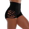 Plus Size High Waist Lace-up Yoga Sports Shorts