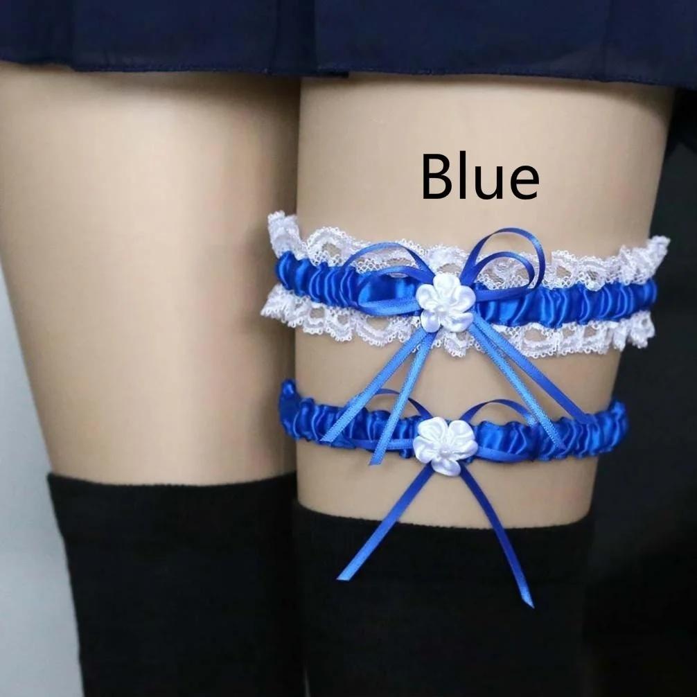 2ks/sada Bowknot krajkový podvazek Sexy svatební svatební podvazek cosplay dekor