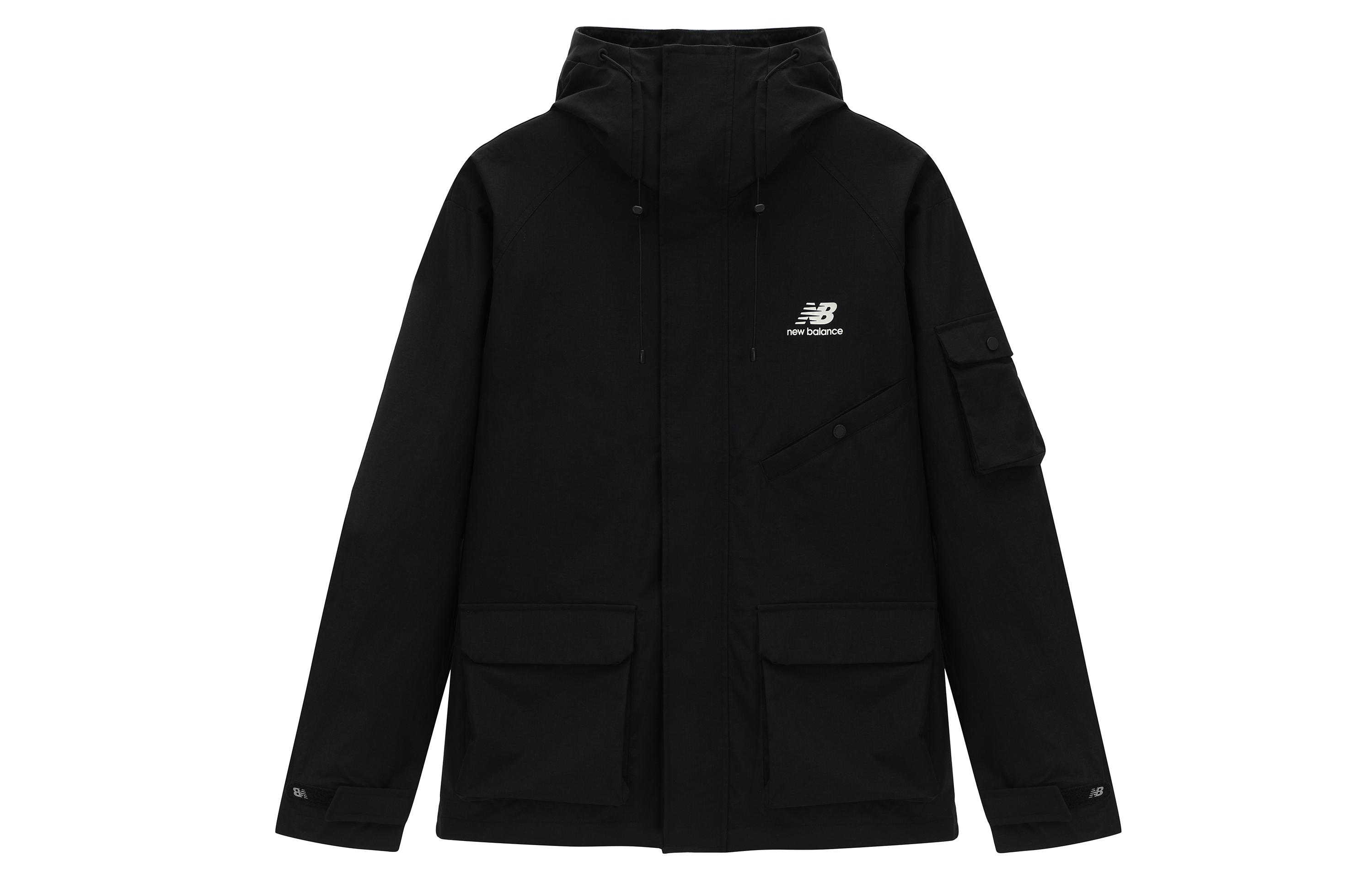 New Balance Jackets Unisex Black Hooded Thickened Other AMJ31320-BK M