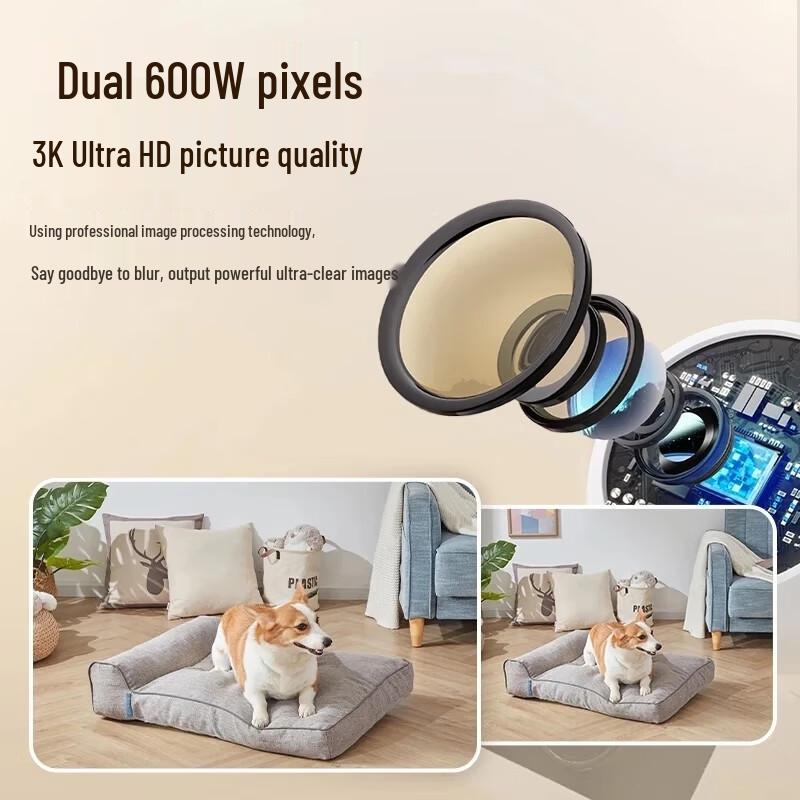 AUX 360° Smart Home Security Camera with Night Vision