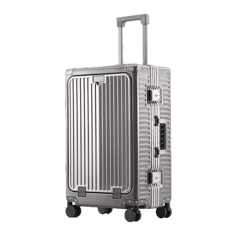 German Alloy Trolley Case, 20-inch Carry-on with Laptop Compartment – Multifunctional Travel Luggage