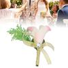 Artificial Flower Wedding Corsage Groom   Boutonniere Brooch Wedding Party Decor
