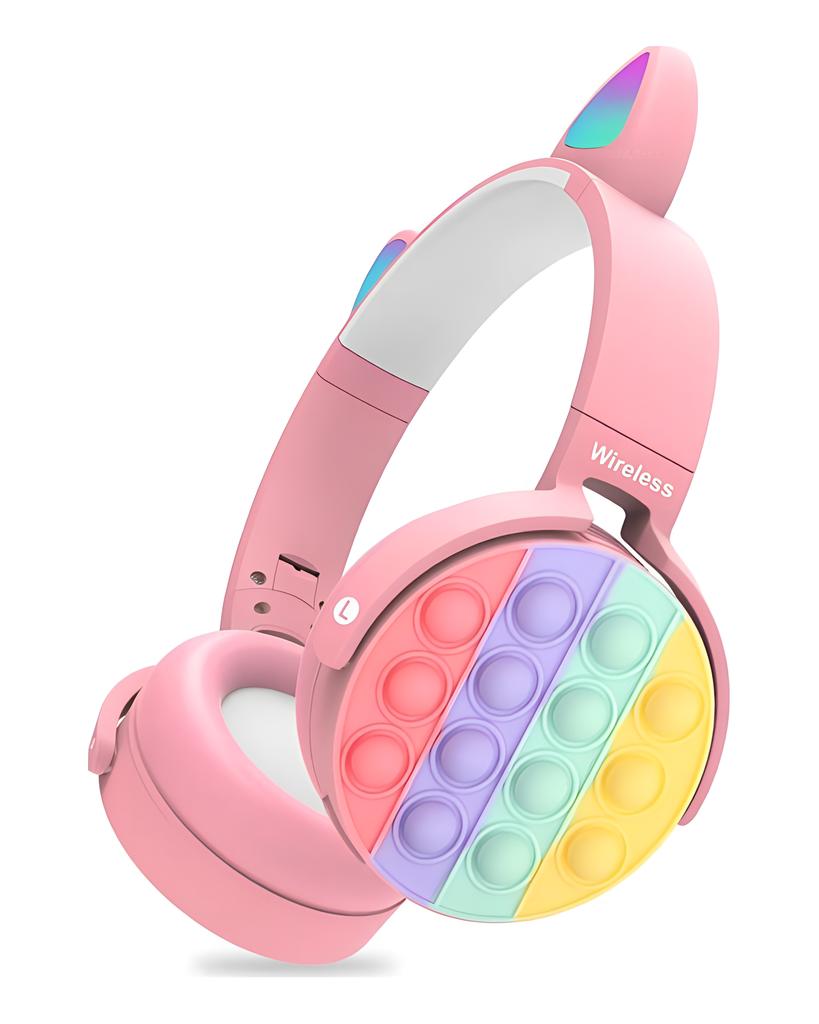 VAOLRO Wireless Headphone Car Ear Children Headset Quality Sounds With Microphone Portable Foldable Bluetooth Earphones For All Smartphones