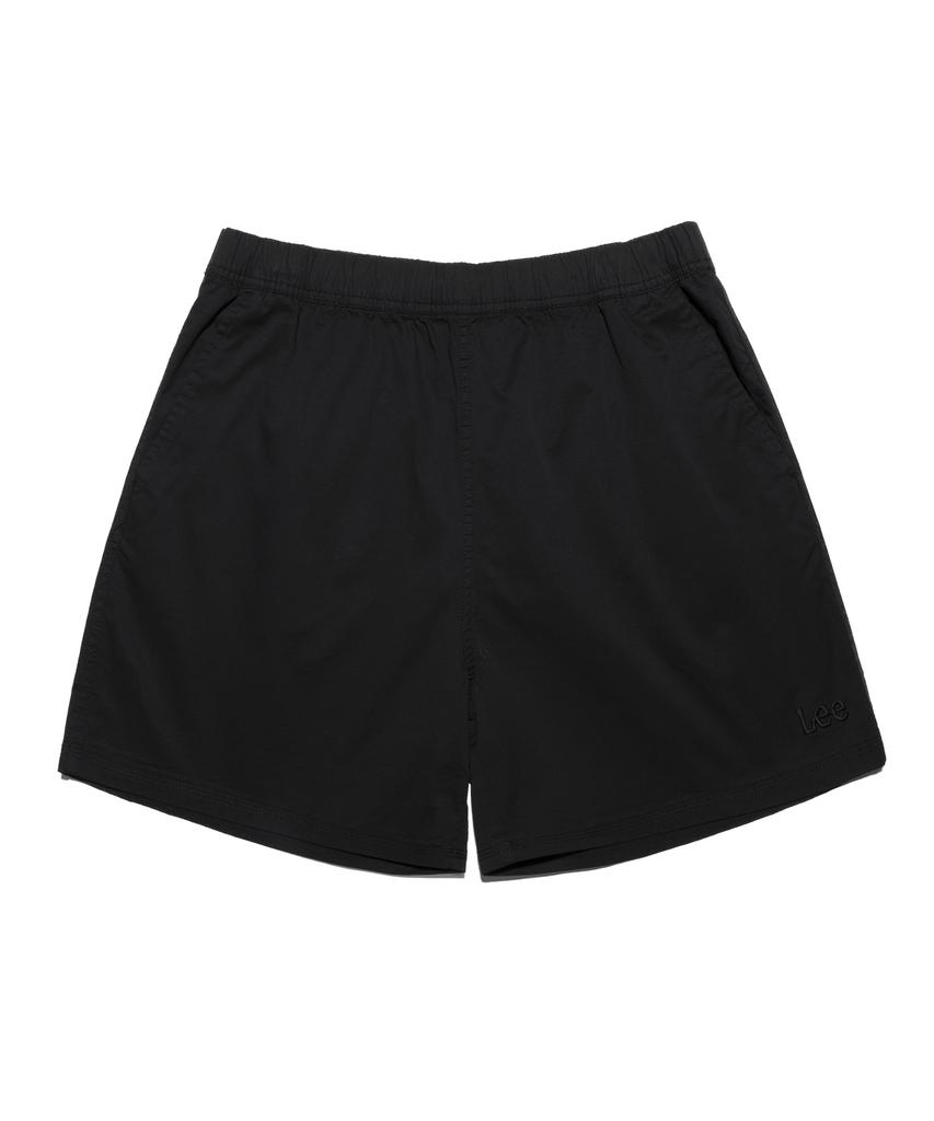 LEE Cotton Elastic Waist Shorts Black
