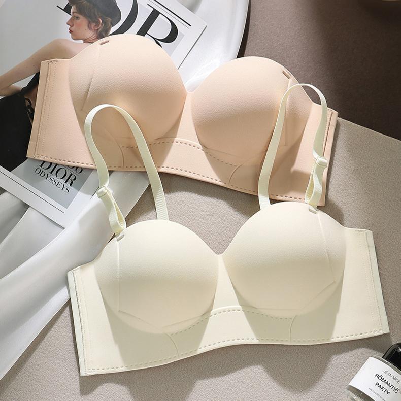 Invisible Bra Women's Gathering Underwear Anti-slip Bra Invisible Sports Bra Push Up Bra